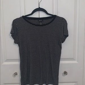 Black and White striped basic t-shirt